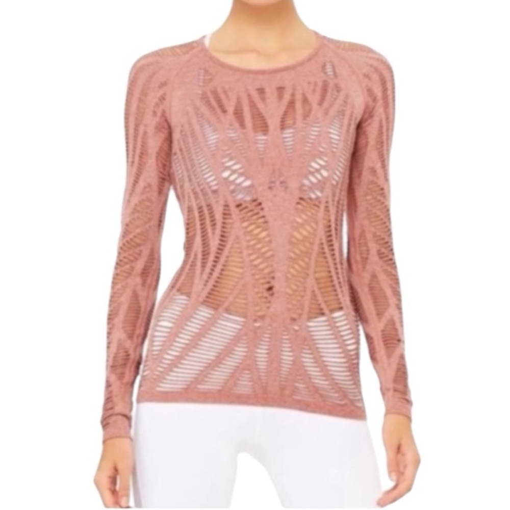 (NWT) Alo Wanderer Cutout Long Sleeve Top, Small